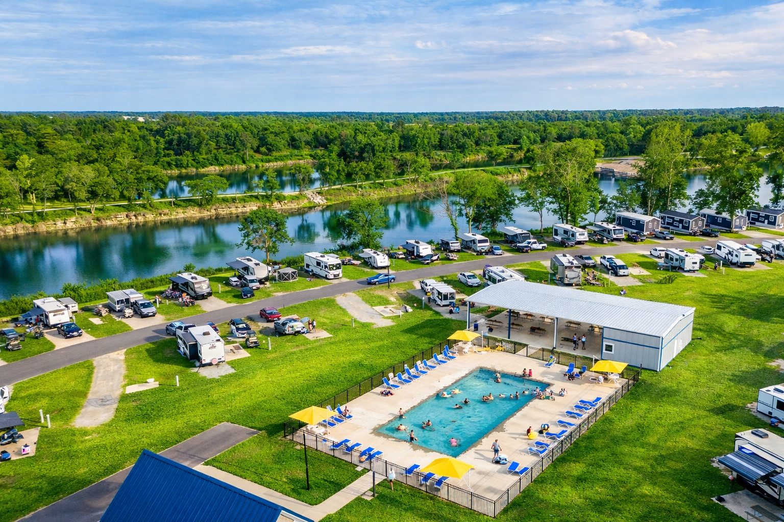 Camping at The Lakes RV & Cabin Resort - eastern North Carolina campground